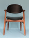 Mid Century Teak Cowhorn Chair Tijsseling 1960s