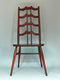 Mid Century Walnut Ladderback Dining Chairs Lucian Ercolani for Ercol England Set of 2