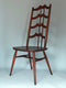 Mid Century Walnut Ladderback Dining Chairs Lucian Ercolani for Ercol England Set of 2