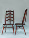 Mid Century Walnut Ladderback Dining Chairs Lucian Ercolani for Ercol England Set of 2