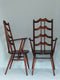 Mid Century Walnut Ladderback Dining Chairs Lucian Ercolani for Ercol England Set of 5