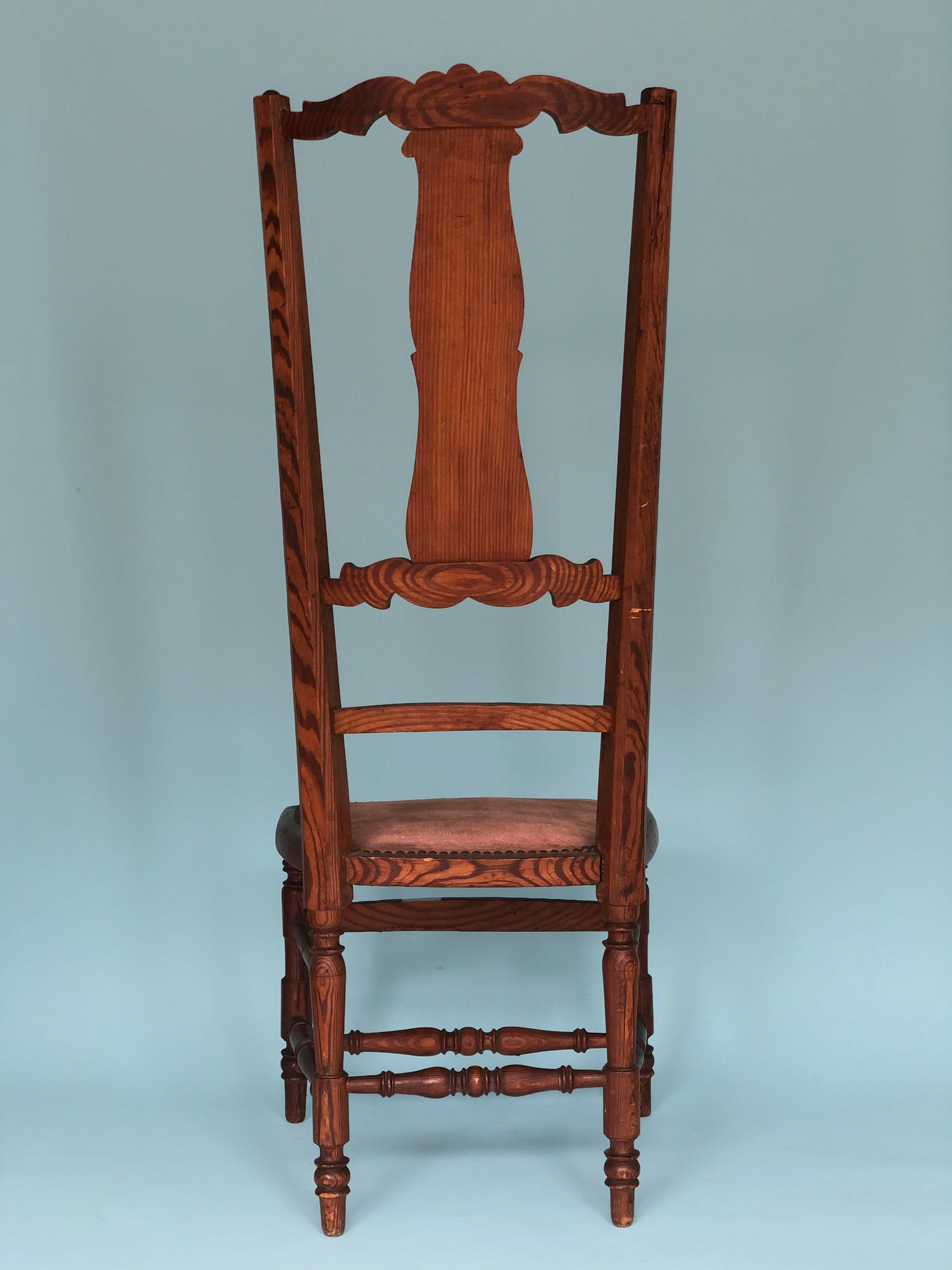 Oak Antique High Back Chair Holland 1920s