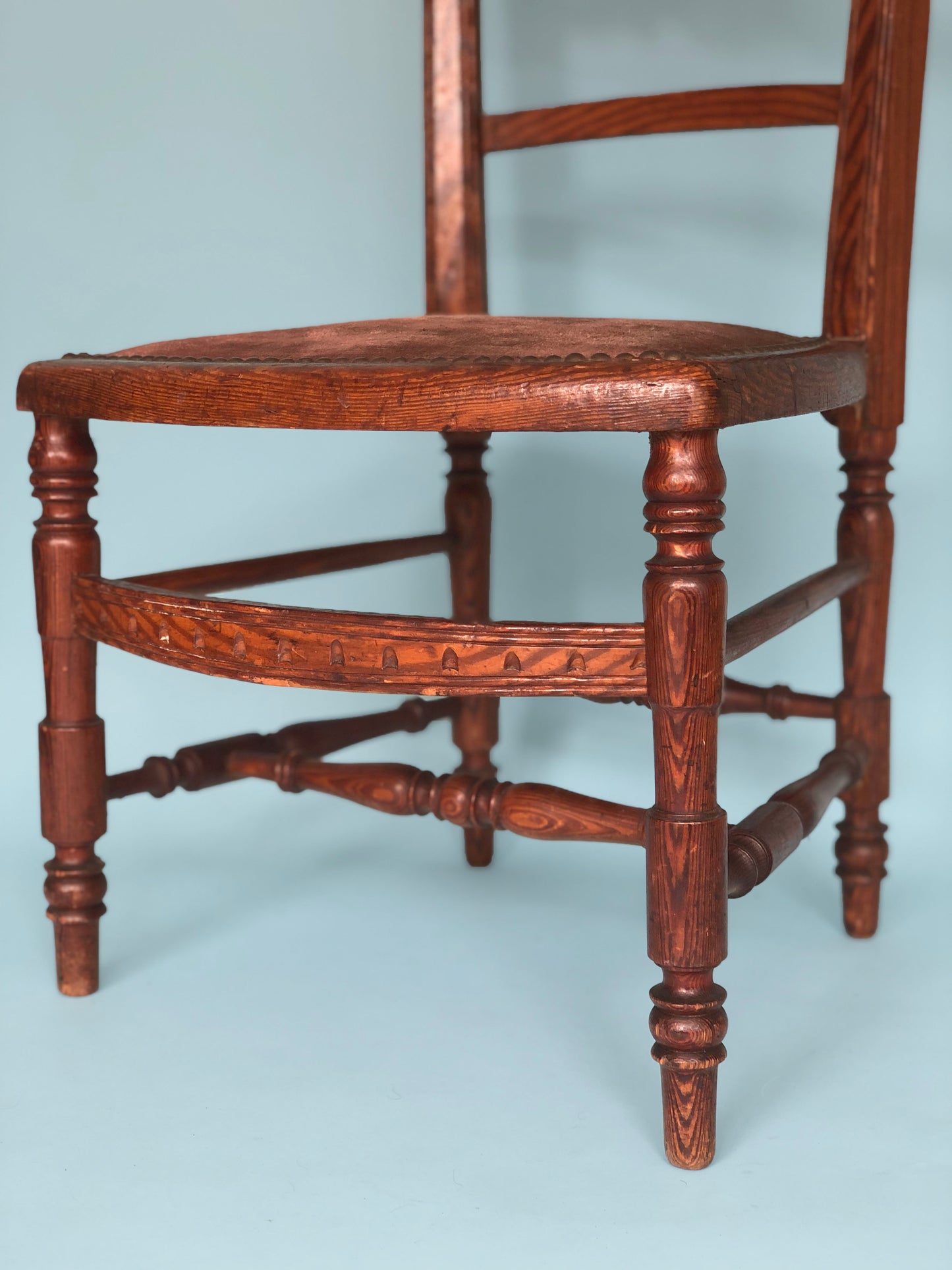 Oak Antique High Back Chair Holland 1920s