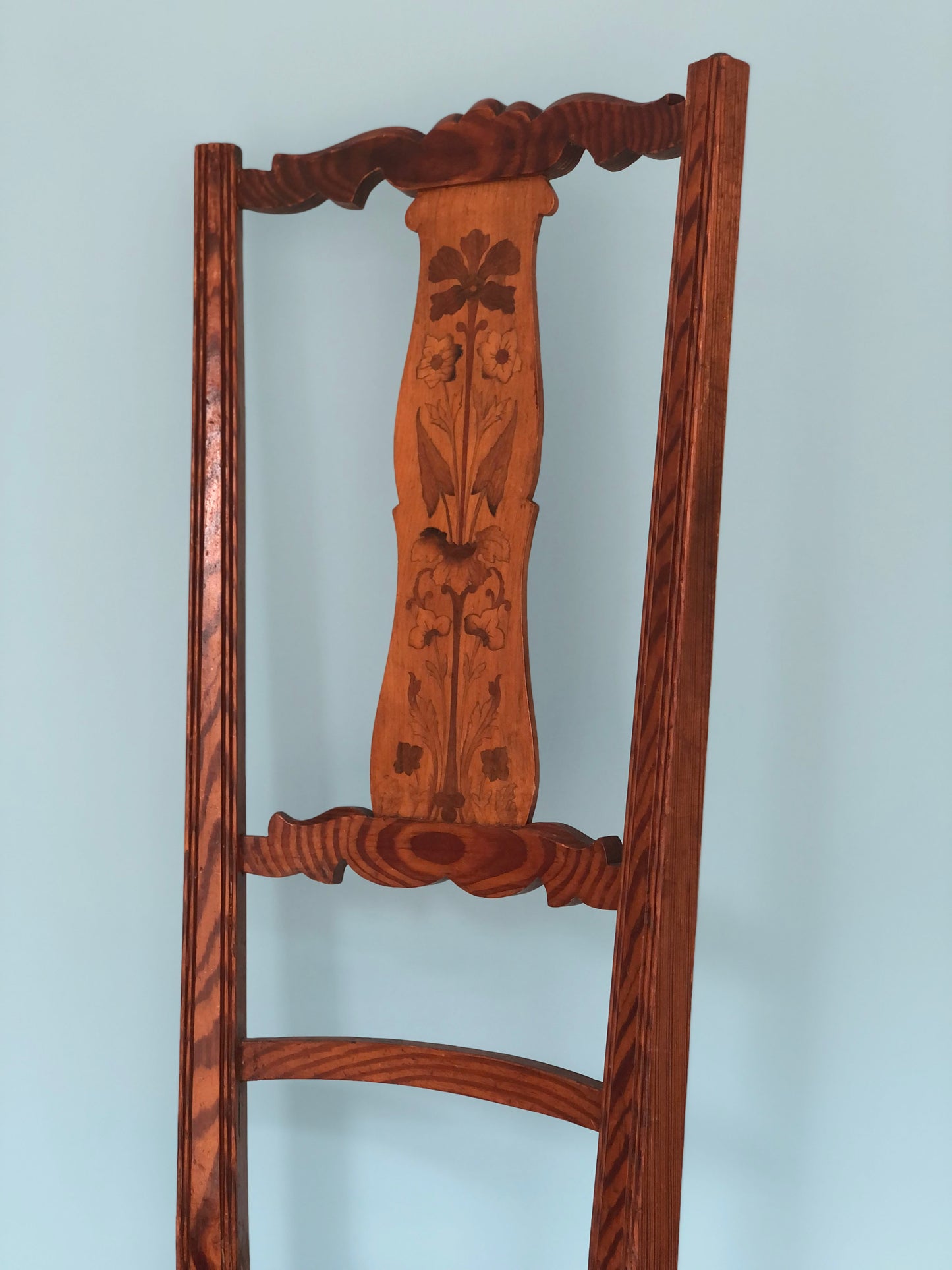 Oak Antique High Back Chair Holland 1920s