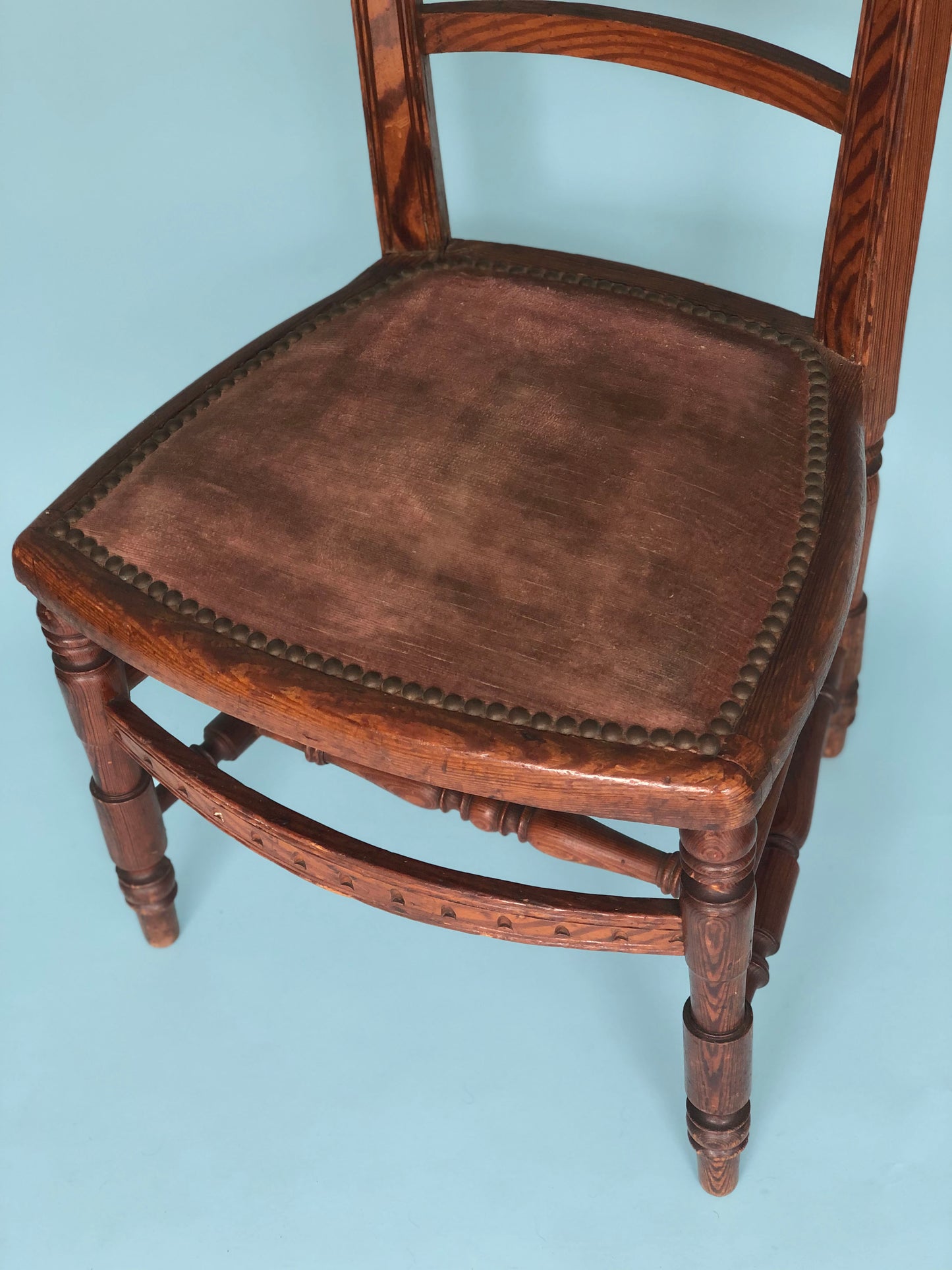 Oak Antique High Back Chair Holland 1920s