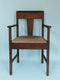 Oak Art Deco Amsterdam School Armchairs 1920s. Set of 2