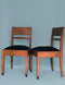 Oak Art Deco Haagse School Chairs 1920s. Set of 2