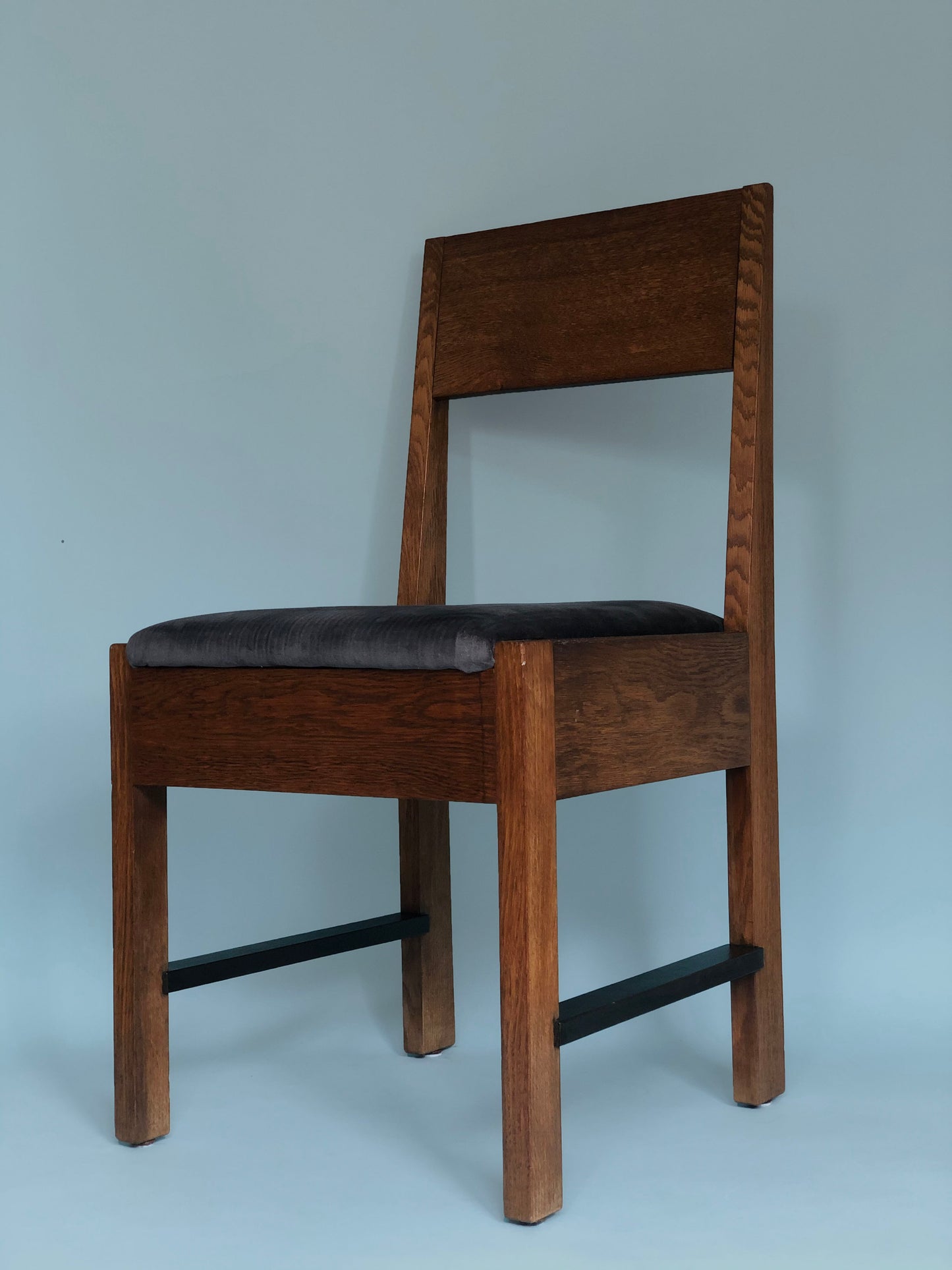 Oak Art Deco Chair L.O.V. Oosterbeek 1920s. Set Of 2