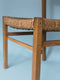 Set Of 4 J.H. Møller Oak And Danish Paper Cord Dining Chairs Model 401 1970s