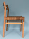 Set Of 4 J.H. Møller Oak And Danish Paper Cord Dining Chairs Model 401 1970s