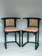 Reserved Set of 4 Josef Hoffmann Cabaret Fledermaus Dining Chairs For Wittmann Austria