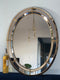 Spanish Venetian Oval Mirror Hollywood Regency 1980s