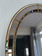 Spanish Venetian Oval Mirror Hollywood Regency 1980s