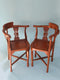 Teak Corner Chairs Indonesia 1920 Set of 2