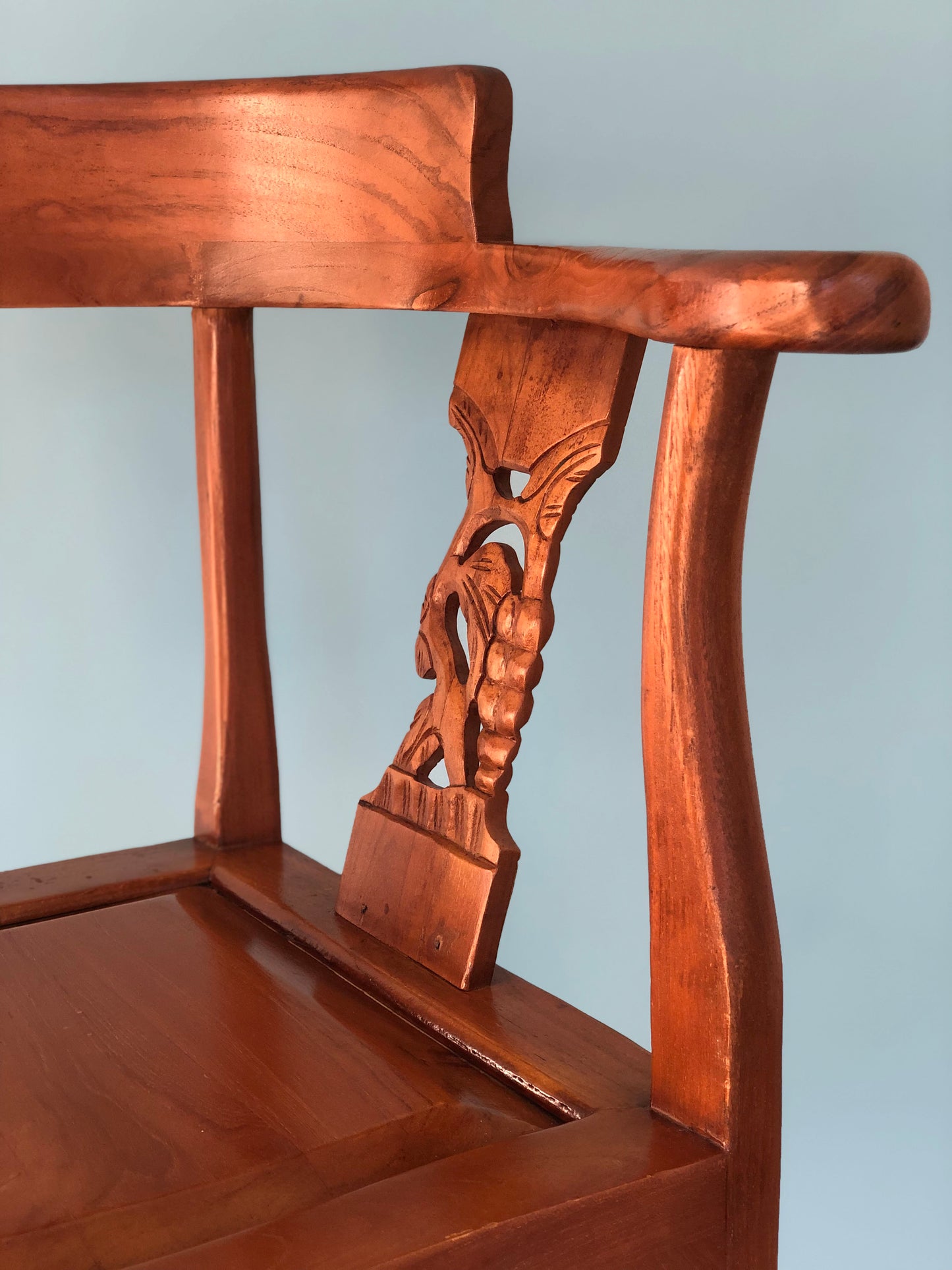 Teak Corner Chairs Indonesia 1920 Set of 2