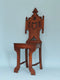 Victorian Gothic Revival Carved Oak Hall Chair Set of 2