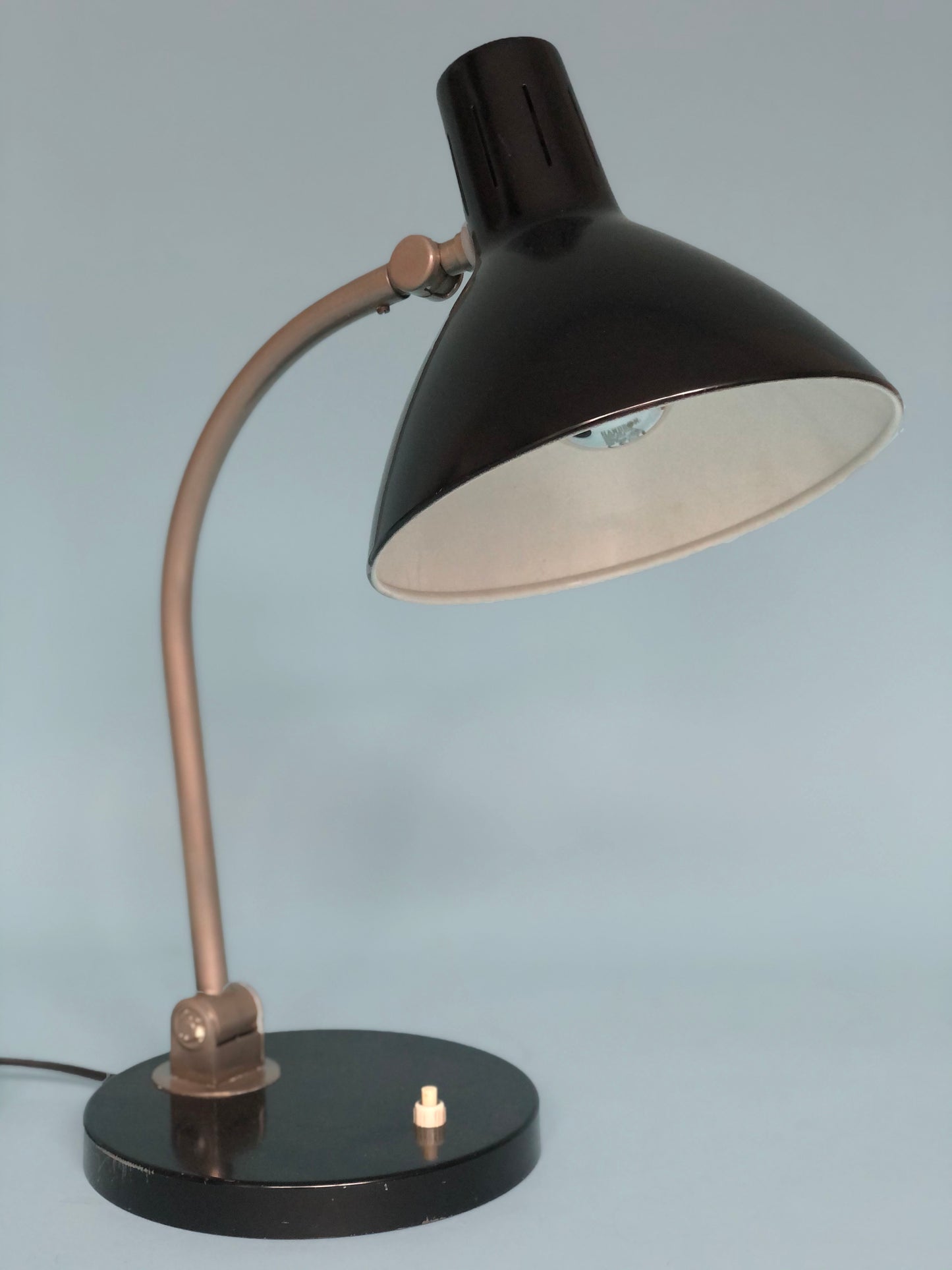 Vintage Metal Desk Lamp, Design Busquet For Hala Zeist, Model no. 31