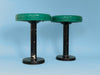 Set of 2 Green Industrial Atelier Stools