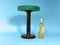 green industrial stool