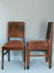 Oak Art Deco Amsterdam School Dining Chairs 1920s. Set of 2