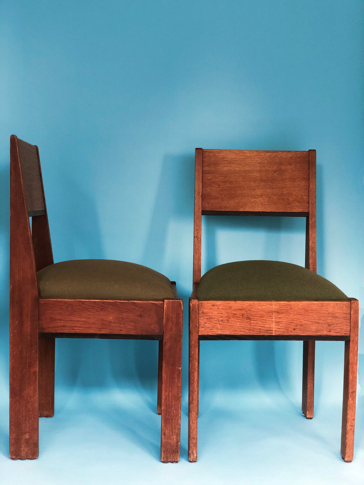 Set of 2 Art Deco "L.O.V. Oosterbeek" Haagse School Chairs